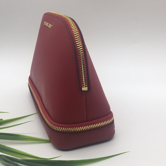 Michael Kors GIFTABLES LG MFTravel Pouch SCARLET - Picture 5 of 8